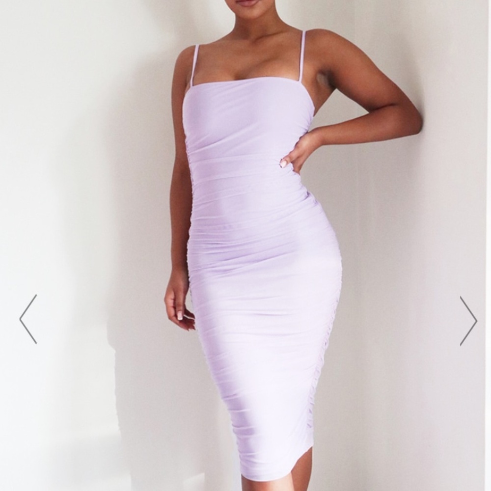 PrettyLittleThing Lilac Bodycon Dress
